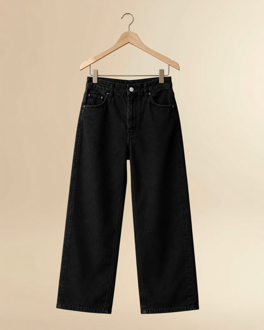 JVINGS Premium Black Denim Jeans