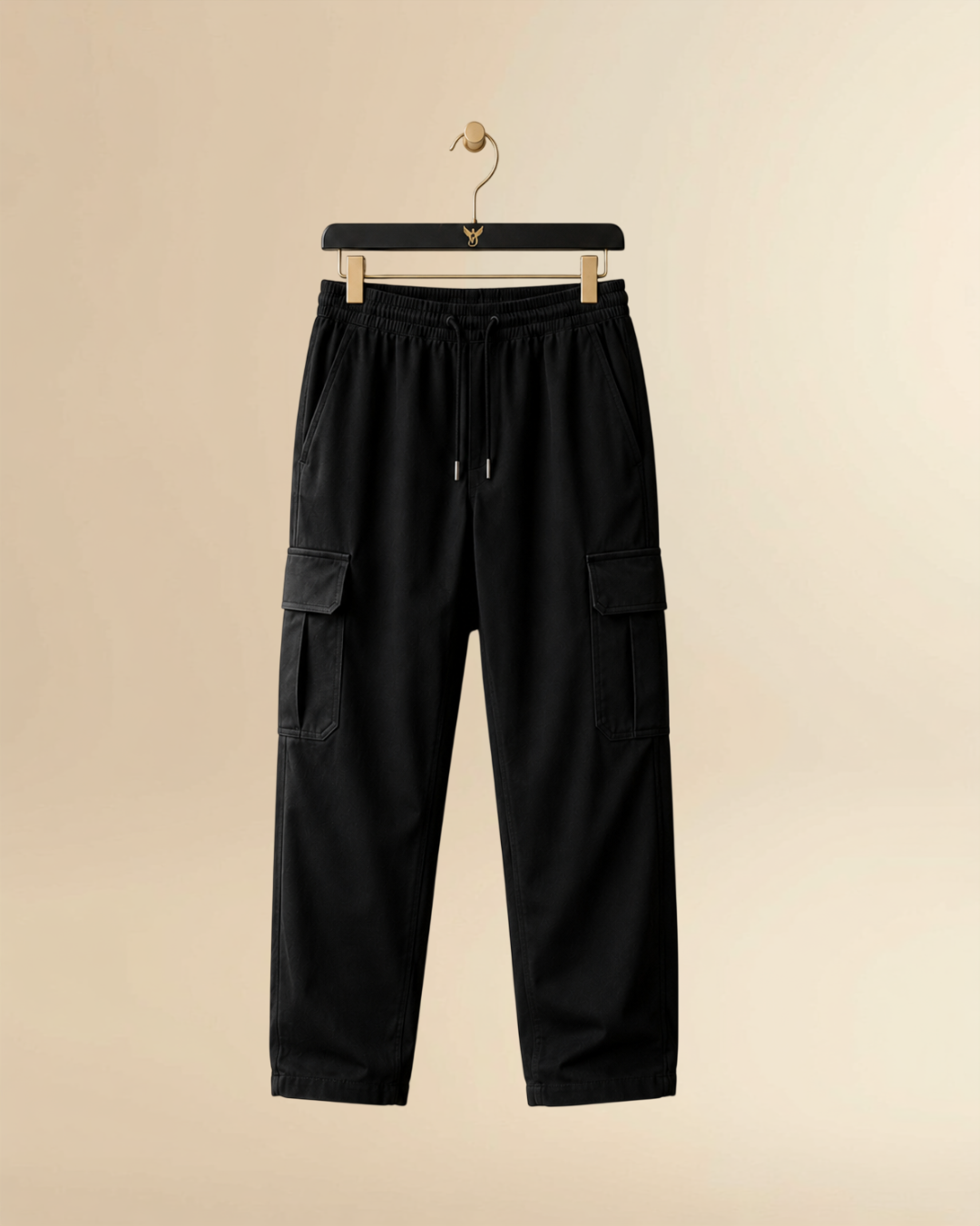 JVings Urban Elite Black Cargo Joggers