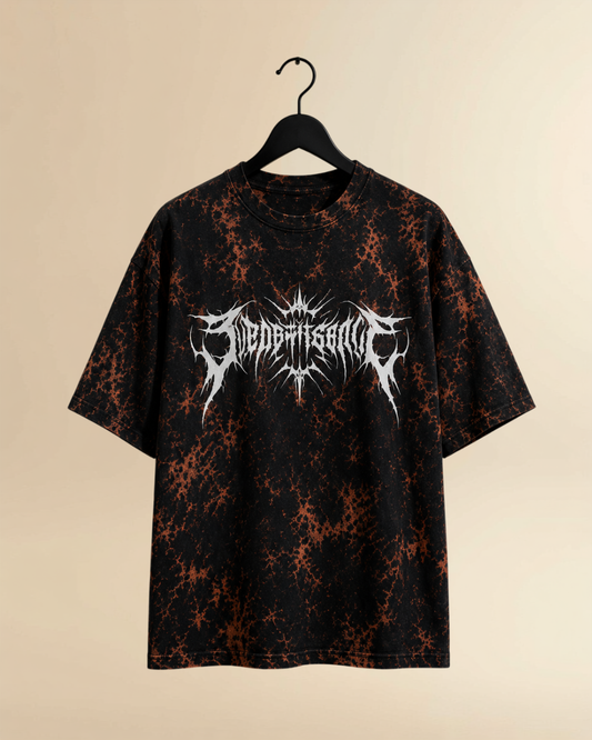 DEADTHOUGHT Oversized Acid Wash Graphic T-Shirt – Premium Streetwear Tee