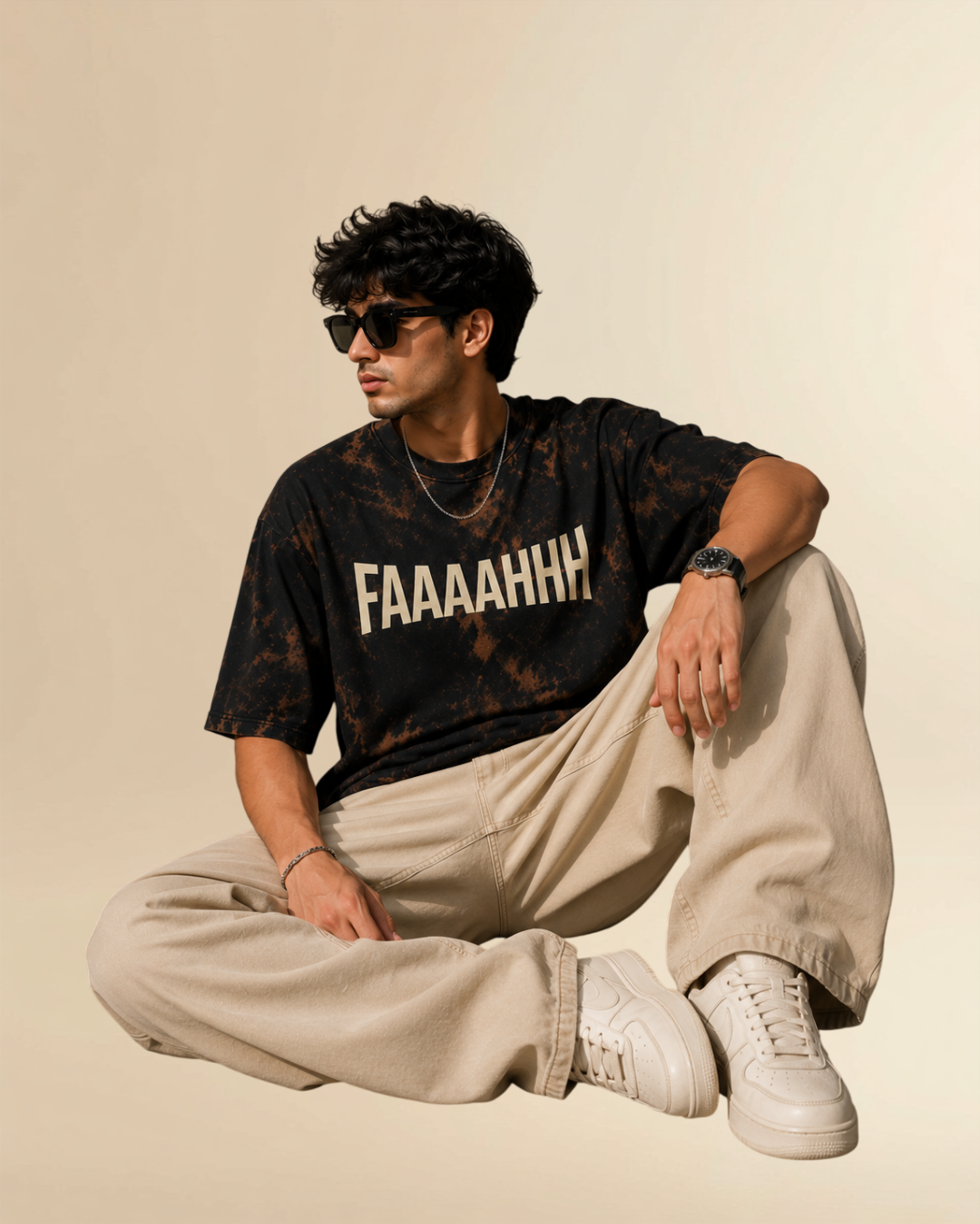 FAAAAHHH Oversized Acid Wash T-Shirt – Premium Streetwear Graphic Tee