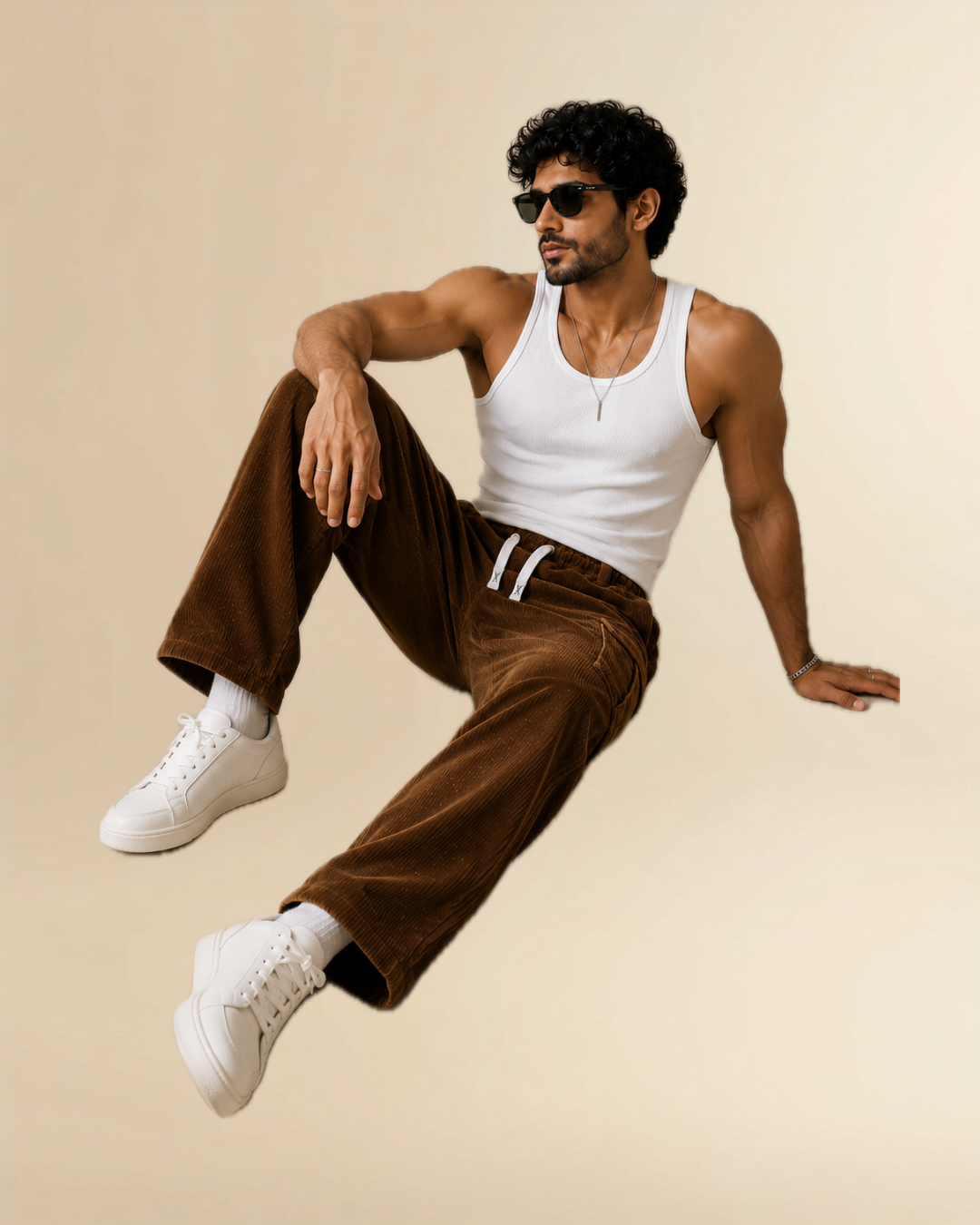JVINGS Luxe Corduroy Cargo Pants – Premium Relaxed Fit Utility Trousers
