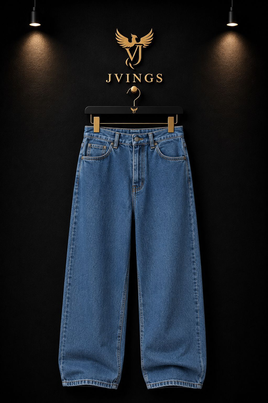 JVINGS Urban Drift Wide-Leg Denim Jeans